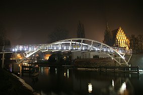Bydgoszcz  mostek nad Brdą : brda, fara, mostek, bydgoszcz