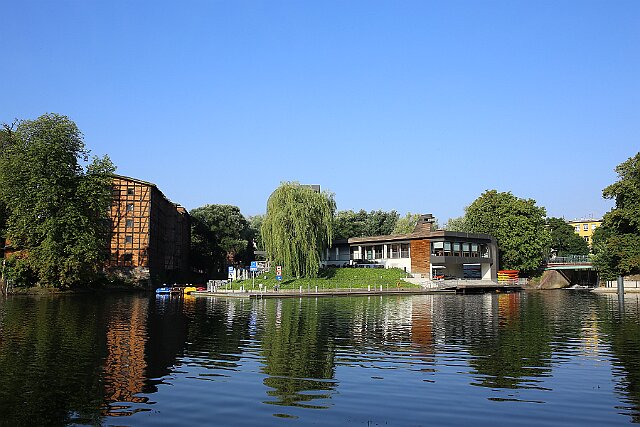 Marina, Bydgoszcz po lewej fragment Młynów Rothera