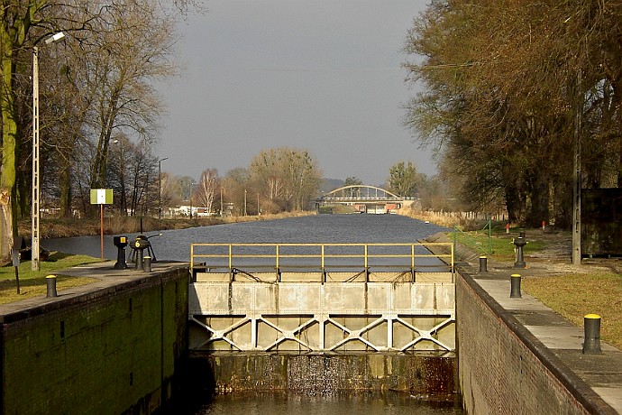 Kanał Bydgoski  Śluza Prądy : kanał bydgoski, śluza, most