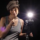 Anna  no to pstryk... : fotografka, potret, błysk, lampa, aparat