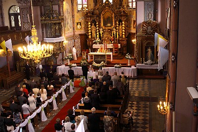 Gracja i Łukasz ceremonia w kościele