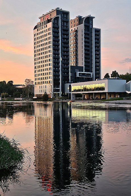 Wieżowce River Towers nad rzeką Brdą - Bydgoszcz